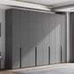 Contemporary Grey Storage Cabinet with Garment Rod Hinged Door Cabinet for Bedroom Clearhalo 'Armoires & Wardrobes' 'armoires_wardrobes' 'Bedroom Furniture' 'furn' 'furn_armoires_wardrobes' 'Furniture' 1200x1200_f6a44104-e3e8-4a88-8944-c38117957950