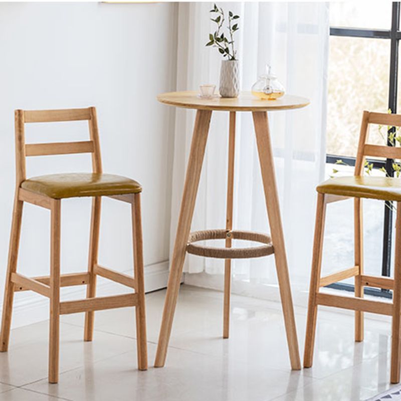Modern Solid Wood Counter & Bar Stool Low Back Bar Stool with Wood Legs Clearhalo 'Bar Furniture' 'Bar Stools' 'bar_stools' 'furn' 'furn_bar_stools' 'furniture_bar_stools' 'Kitchen & Dining Furniture' 'kitchen&dining_furn' 'kitchen' 'kitchen_furn' Furniture' 1200x1200_f6a5d36c-a423-4c13-a948-81acc362498f