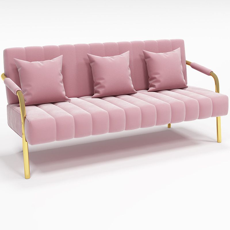 Modern Standard Metal Legs Sofa Macaroon Fabric Sofa for Apartment Clearhalo 'furn' 'furn_sofas' 'Furniture' 'furniture_sofas' 'kitchen' 'kitchen_sofas' 'Living Room Furniture' 'Sofa' 'sofas' 1200x1200_f6a78c6e-37d1-49a4-a282-c836e3ab5635