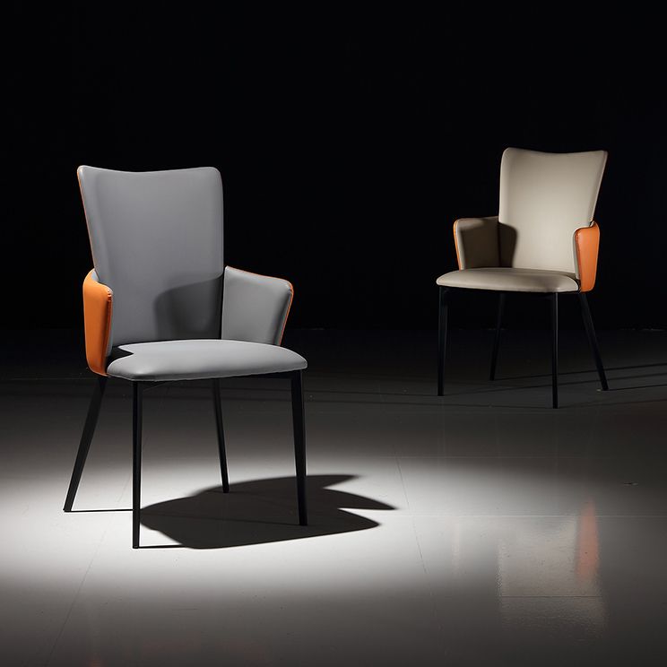 Modern Style Faux Leather Dining Side Chairs Upholstered Side Chairs for Restaurant Use Clearhalo 'Dining Chairs' 'Dining Tables & Seating' 'dining_chair' 'furn' 'furn_dining_chair' 'Furniture' 'Kitchen & Dining Furniture' 1200x1200_f6a8be78-714f-4c35-add3-cfb8a1b4b67f