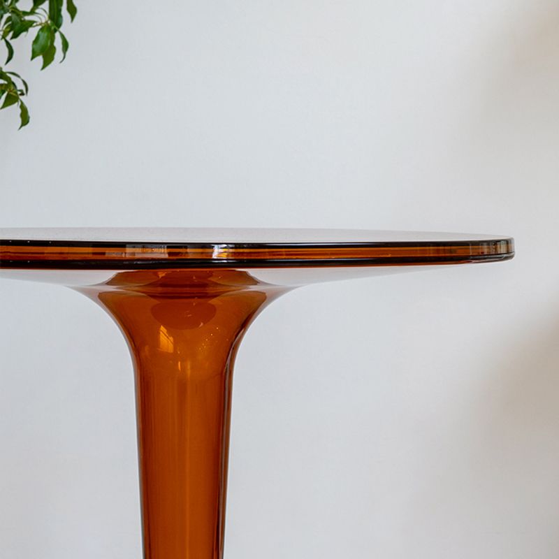 Tabella dell'estremità laterale rotonda di plastica 19.09 "Tavolo accento laterale largo di piedistallo