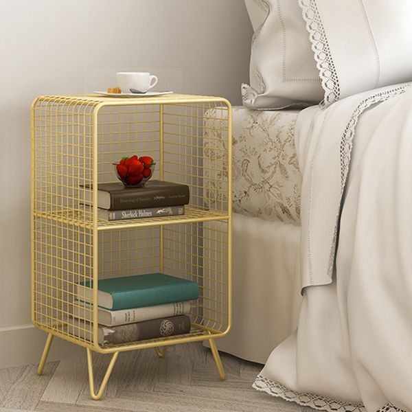 Glam Style Metal Bookshelf Closed Back Standard Shelf Bookcase for Home Clearhalo 'Bookcases' 'furn' 'furn_bookcases' 'Furniture' 'furniture_bookcases' 'Office Furniture' 1200x1200_f6a9ceea-67b9-494a-aed1-b96577c34c4a