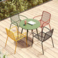 Glam Metal Kitchen and Patio Dining Side Chair Slat Back Arm Chair Clearhalo 'Dining Chairs' 'Dining Tables & Seating' 'dining_chair' 'furn' 'furn_dining_chair' 'Furniture' 'furniture_dining_chair' 'Kitchen & Dining Furniture' 1200x1200_f6aa86c9-52f0-472c-84fe-8db043ea6a4b