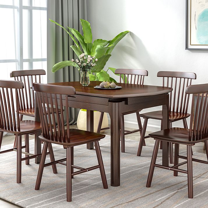 Modern Style Solid Wood Dining Table Round Table with 4 Legs for Home Use Clearhalo ' dining_table' 'Dining Tables & Seating' 'Dining Tables' 'furn' 'furn_dining_table' 'Furniture' 'furniture_dining_table' 'Kitchen & Dining Furniture' 'kitchen&dining_furn' 'kitchen' 'kitchen_dining_table' 1200x1200_f6aab319-2239-48d1-945b-2ea3723d1097