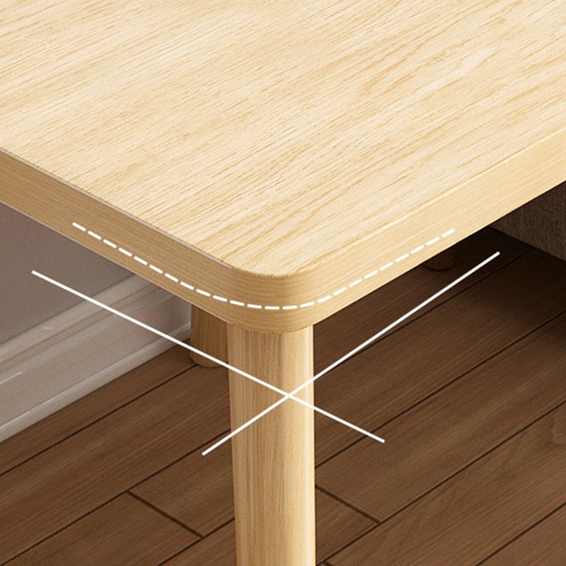 4 Legs Base Design Square/rectangular Wood-based Board Table Coffee Table Clearhalo 'Coffee & Accent Tables' 'Coffee Tables' 'coffee_tables' 'furn' 'furn_coffee_tables' 'Furniture' 'Living Room Furniture' 1200x1200_f6ab4e80-5ffe-4982-91b1-d0283bd04e0e
