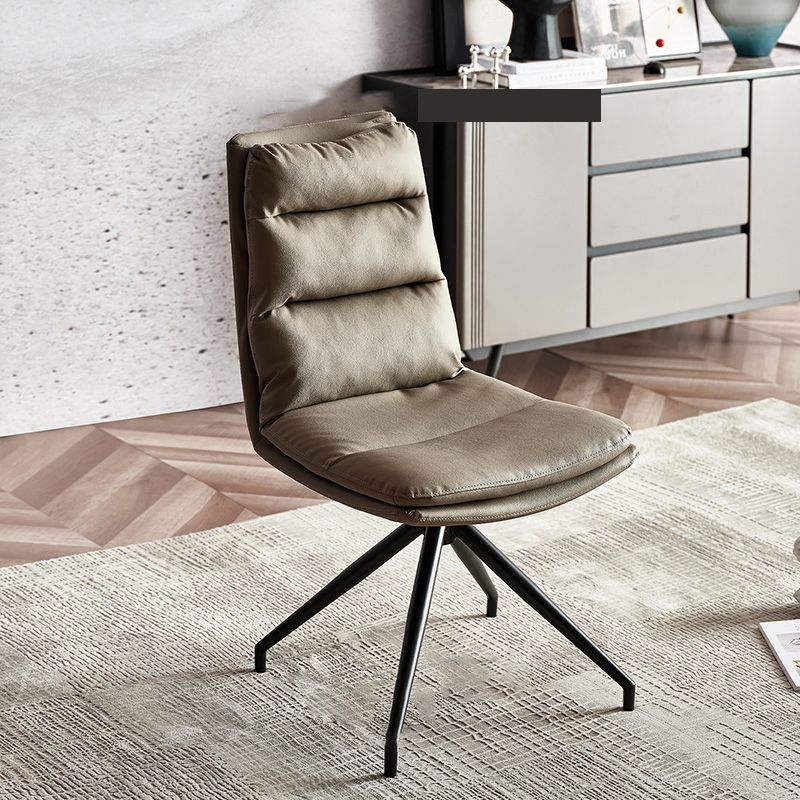 Mid-Century Modern Stick Side Chair Sewn Pillow Back Side Chair Clearhalo 'Accent Chairs' 'accent_chairs' 'Chairs & Seating' 'furn' 'furn_accent_chairs' 'Furniture' 'Living Room Furniture' 1200x1200_f6acb255-ba7f-4545-b0ee-eaff7dce55ae