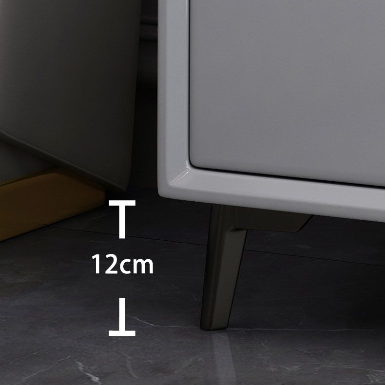 Faux Marble and Solid Wood Nightstand Contemporary Legs Included Bed Nightstand Drawers Clearhalo 'Bedroom Furniture' 'furn' 'furn_night_stand' 'Furniture' 'night_stand' 'Nightstands' 1200x1200_f6adfad0-555d-45fb-812a-509fde8e7986