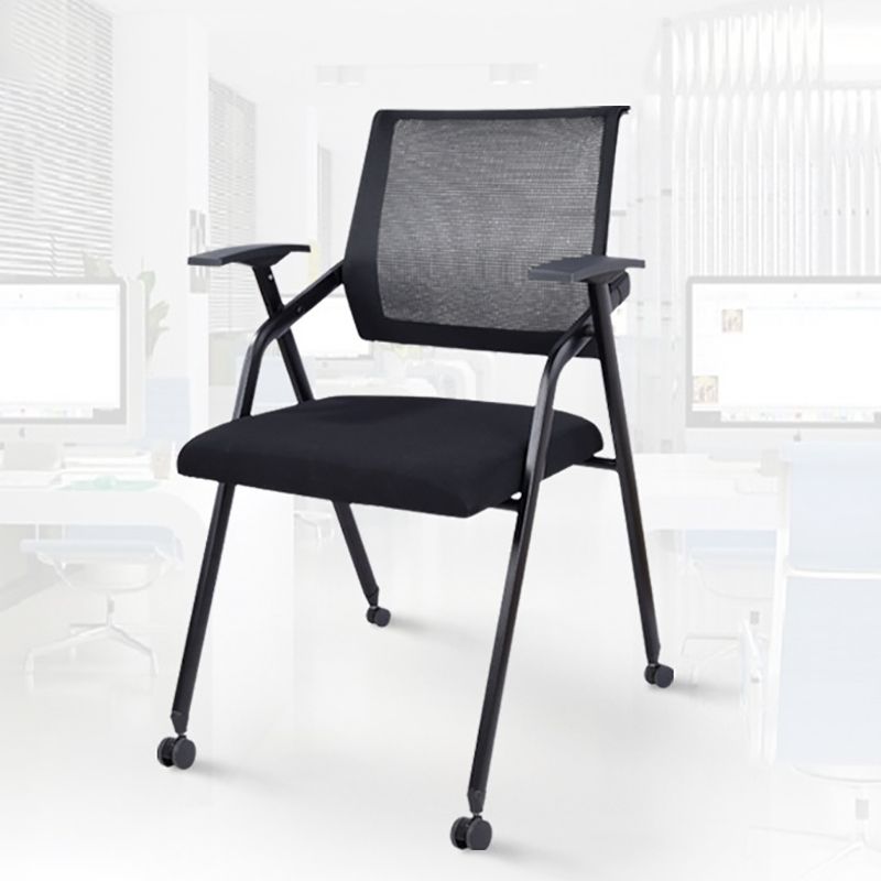 Contemporary Microfiber Arm Chair Conference Mid-Back Office Chair Clearhalo 'furn' 'furn_office_chair' 'Furniture' 'Office Chairs' 'Office Furniture' 'office_chair' 1200x1200_f6aecc66-e58b-4455-9f86-7d04bc03a666