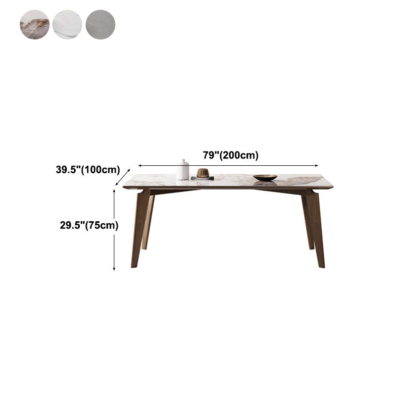 Rectangle Sintered Stone Table for Restaurant Medieval Modern Table with 4 Legs Clearhalo 'Dining Tables & Seating' 'Dining Tables' 'dining_table' 'furn' 'furn_dining_table' 'Furniture' 'furniture_dining_table' 'Kitchen & Dining Furniture' 'kitchen' 'kitchen_dining_table' 1200x1200_f6afd2bc-98be-435c-a071-67688ce5d31b