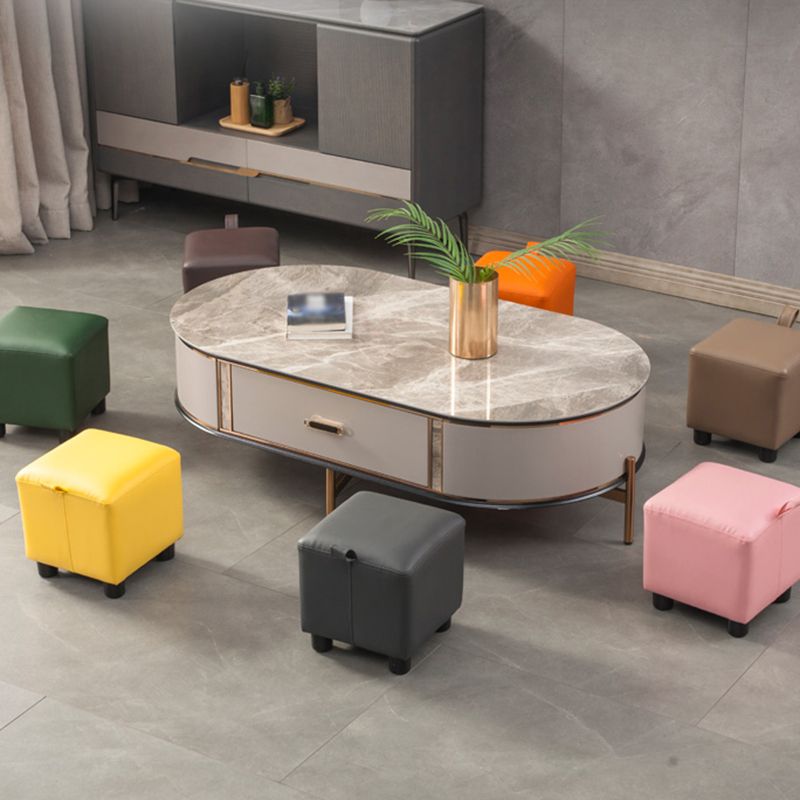 Moderno sherpa pouf pouf semplice pho di divano resistente all'acqua