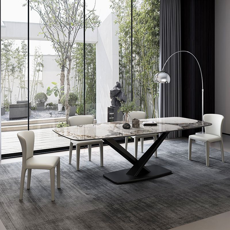 Nordic Dining Room Set 1/4/5 Pcs Stone Dining Set for Home Use Clearhalo 'Dining Room Sets' 'Dining Tables & Seating' 'dining_room_set' 'furn' 'furn_dining_room_set' 'Furniture' 'Kitchen & Dining Furniture' 1200x1200_f6b1820b-084e-4bfc-8c6d-c23e5a37999e