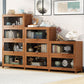 Urban Shelf Bookcase Engineered Wood Book Shelf with Cabinets for Study Room