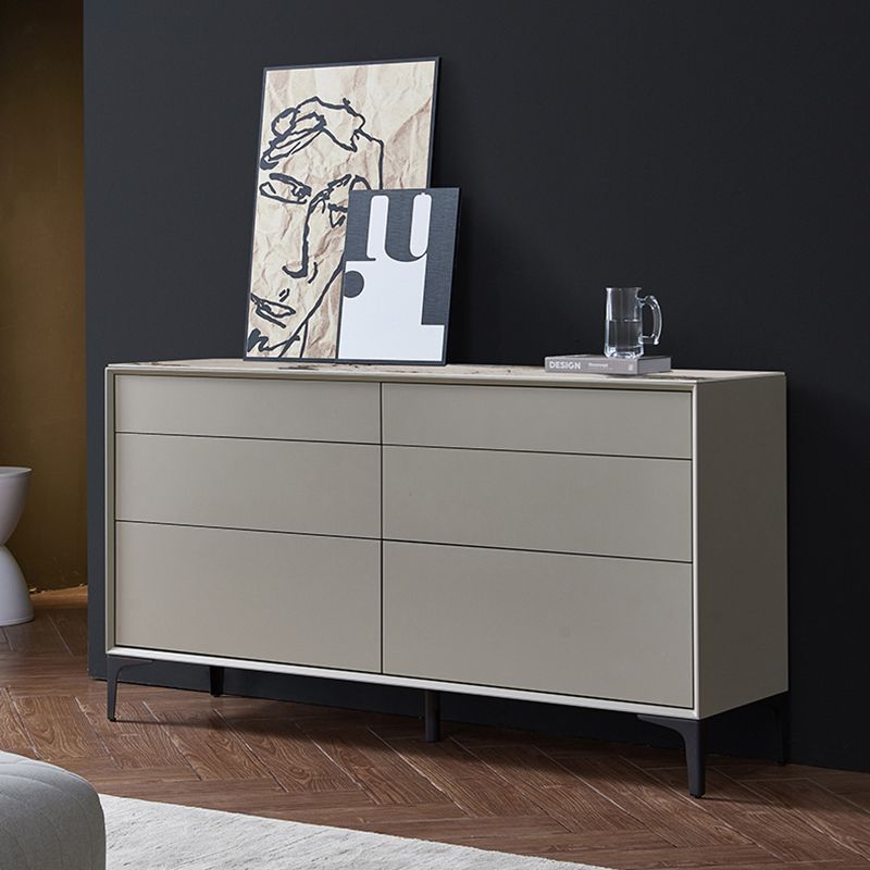 Contemporary Storage Chest Stone Dresser with 6 Drawers , 12.48/15.6 Inch W Clearhalo 'Bedroom Furniture' 'Dressers & Chests' 'dressers_chests' 'furn' 'furn_dressers_chests' 'Furniture' 1200x1200_f6b332b6-ee9d-4e1d-946b-ec38196e368e