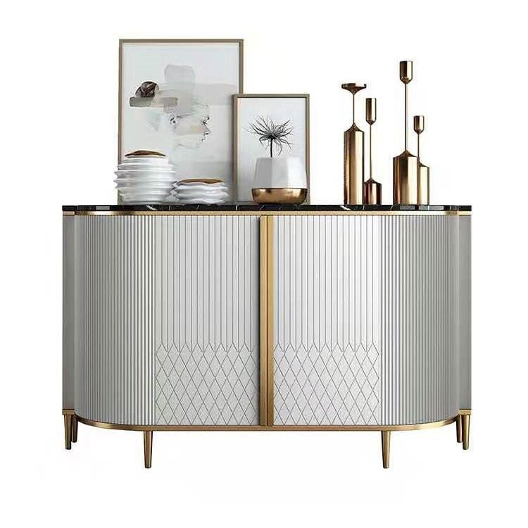 Glamstil Buffet Sideboard Stone Top Server mit Tür für Zuhause