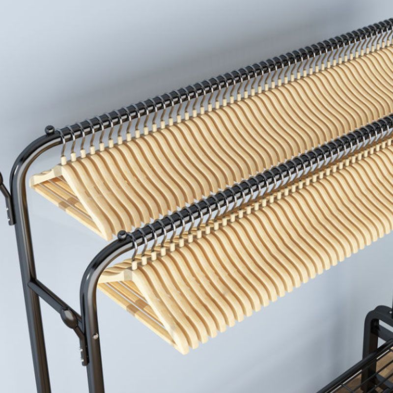 Estante moderno de estante metálico de los ganchos independientes de la rejilla del diseño con estantes