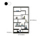 80.71"H Bookcase Open Back Contemporary Style Bookshelf for Office Home Clearhalo 'Bookcases' 'furn' 'furn_bookcases' 'Furniture' 'furniture_bookcases' 'Office Furniture' 1200x1200_f6b88199-7a90-45a6-a6bd-920fc261cee6