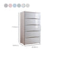Plastic Polished Finish Storage Cabinet Contemporary Cabinet with Drawers