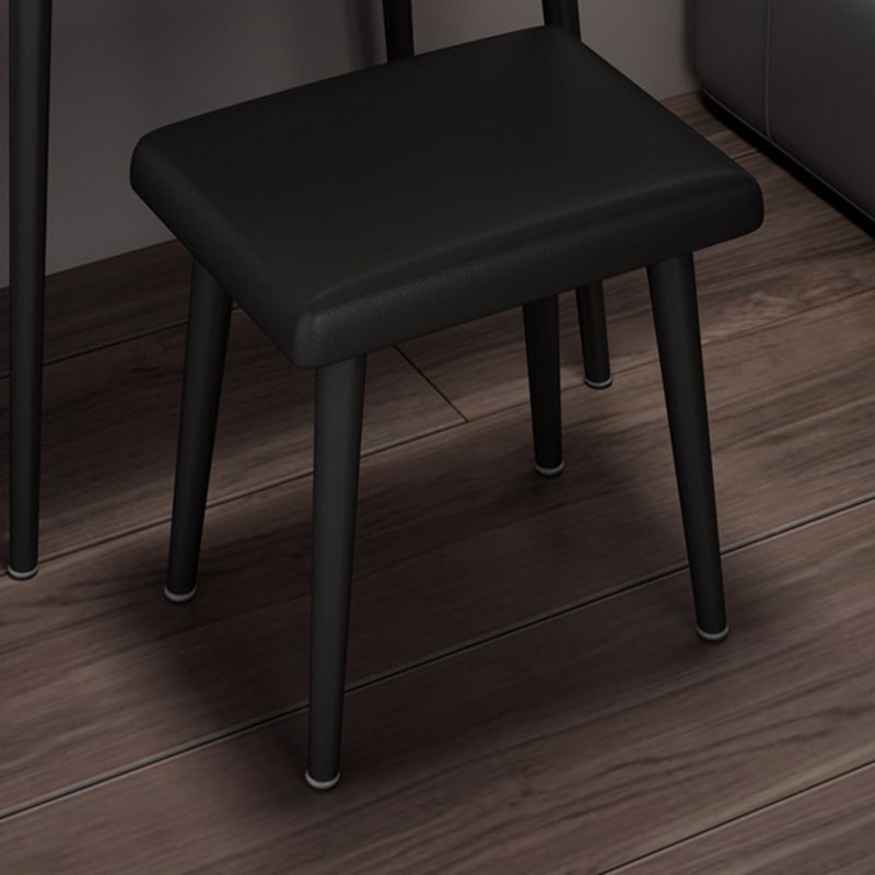 Tweedelige moderne gespiegelde ijdelheid set zwart/grijs gemanipuleerd houten dressoir