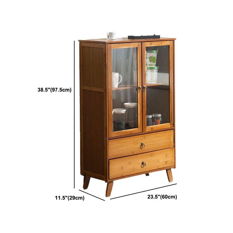 Server per pranzo acrilico contemporaneo server di bambù marrone per cucina