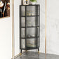 Metal Industrial Curio Cabinet Glass Doors Display Cabinet for Living Room, 16"L X 16"W Clearhalo 'Display & China Cabinets' 'display_china_cabinets' 'furn' 'furn_display_china_cabinets' 'Furniture' 'Kitchen & Dining Furniture' 1200x1200_f6c0f13a-ce1f-4889-b808-34dea670ea9f