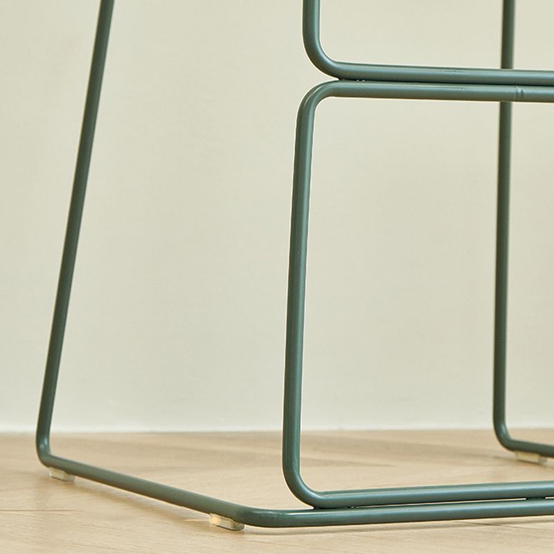 Nordic Style Indoor Backrest Counter High Stool with Metal Base Clearhalo 'Bar Furniture' 'Bar Stools' 'bar_stools' 'furn' 'furn_bar_stools' 'Furniture' 'Kitchen & Dining Furniture' 1200x1200_f6c17ab9-f38a-47a5-ab22-c19b5db5d939