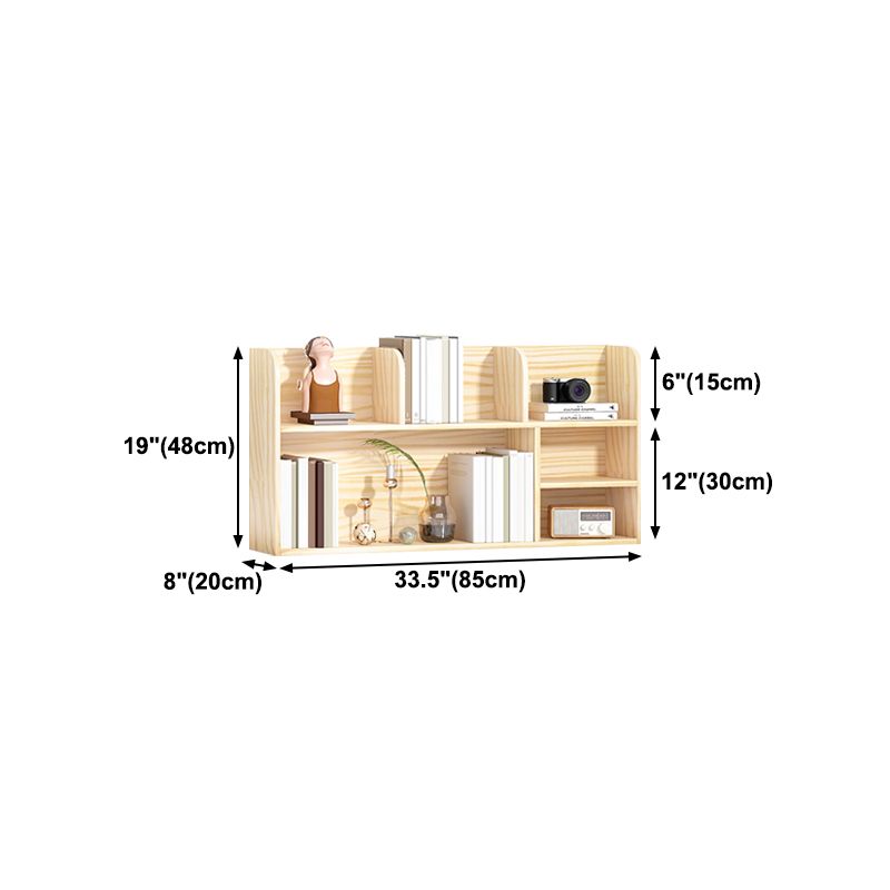 Natural Pine Wood Standard Bookshelf Modern Closed Back Bookshelf Clearhalo 'Bookcases' 'furn' 'furn_bookcases' 'Furniture' 'furniture_bookcases' 'kitchen' 'kitchen_bookcases' 'Living Room Furniture' 'Office Furniture' 1200x1200_f6c1b7d3-56b2-4350-aa72-f7567d3c416d