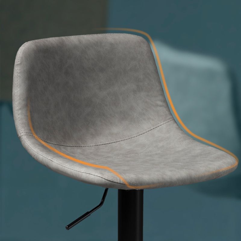 Metal Barstool Contemporary Metal Faux Tabinet Tabouret à comptoir rembourré à la maison