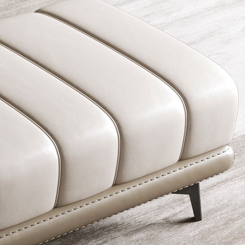 Modern Entryway Bench Rectangle Seating Bench with Upholstered and Metal Base Clearhalo 'Benches' 'Chairs & Seating' 'furn' 'furn_benches' 'Furniture' 'Living Room Furniture' 1200x1200_f6c3d2e3-96eb-43a8-9a7b-b9fe9fc0abd2