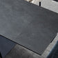 Modern Gray Dining Table Rectangle Sintered Stone Dining Table with Metal Base Clearhalo ' dining_table' 'Dining Tables & Seating' 'Dining Tables' 'furn' 'furn_dining_table' 'Furniture' 'furniture_dining_table' 'Kitchen & Dining Furniture' 'kitchen&dining_furn' 'kitchen' 'kitchen_dining_table' 1200x1200_f6c4692d-7bf2-46e4-8024-3fe1a19c2763