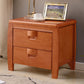Solid Wood Nightstand Contemporary Bedside Cabinet with 2 Drawers Clearhalo 'Bedroom Furniture' 'furn' 'furn_night_stand' 'Furniture' 'night_stand' 'Nightstands' 1200x1200_f6c48cdf-2fc4-4447-8908-2ee559e14138