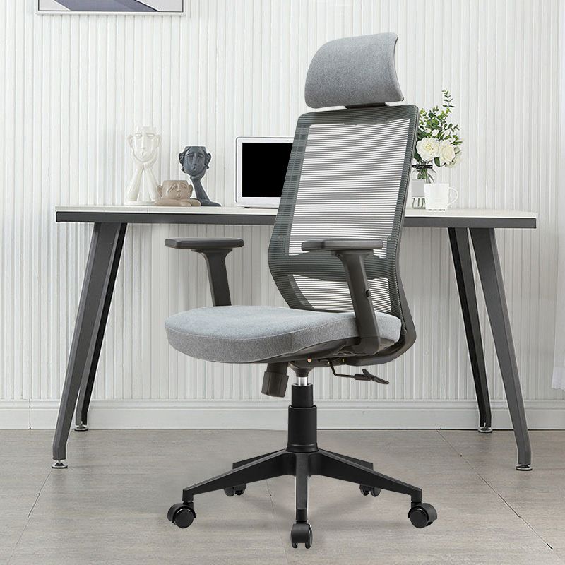 Modern Mesh Office Chair Adjustable Seat Height Desk Chair with Wheels Clearhalo 'furn' 'furn_office_chair' 'Furniture' 'Office Chairs' 'Office Furniture' 'office_chair' 1200x1200_f6c4fc2c-ac92-400c-b87b-386a4938d08b