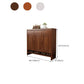 Mid-Century Modern Accent Cabinet Rubberwood 3 - Drawer With Doors Cabinet Clearhalo 'Cabinets & Chests' 'cabinets_chests' 'furn' 'furn_cabinets_chests' 'Furniture' 'Living Room Furniture' 1200x1200_f6c5c737-18e5-4290-9f25-0a4a1854d13f