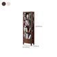 Wood Standard Bookcase Contemporary Closed Back Bookshelf with Shelves