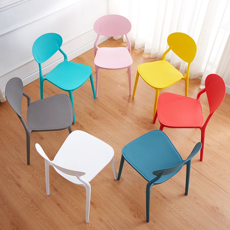 Modern Plastic Dining Room Chairs Armless Open Back Dining Side Chair for Restaurant Clearhalo ' kitchen&dining_furn' 'Dining Chairs' 'Dining Tables & Seating' 'dining_chair' 'furn' 'furn_dining_chair' 'Furniture' 'furniture_dining_chair' 'Kitchen & Dining Furniture' 'kitchen' 1200x1200_f6c735fe-f09d-4a81-8e0c-19897feb6069