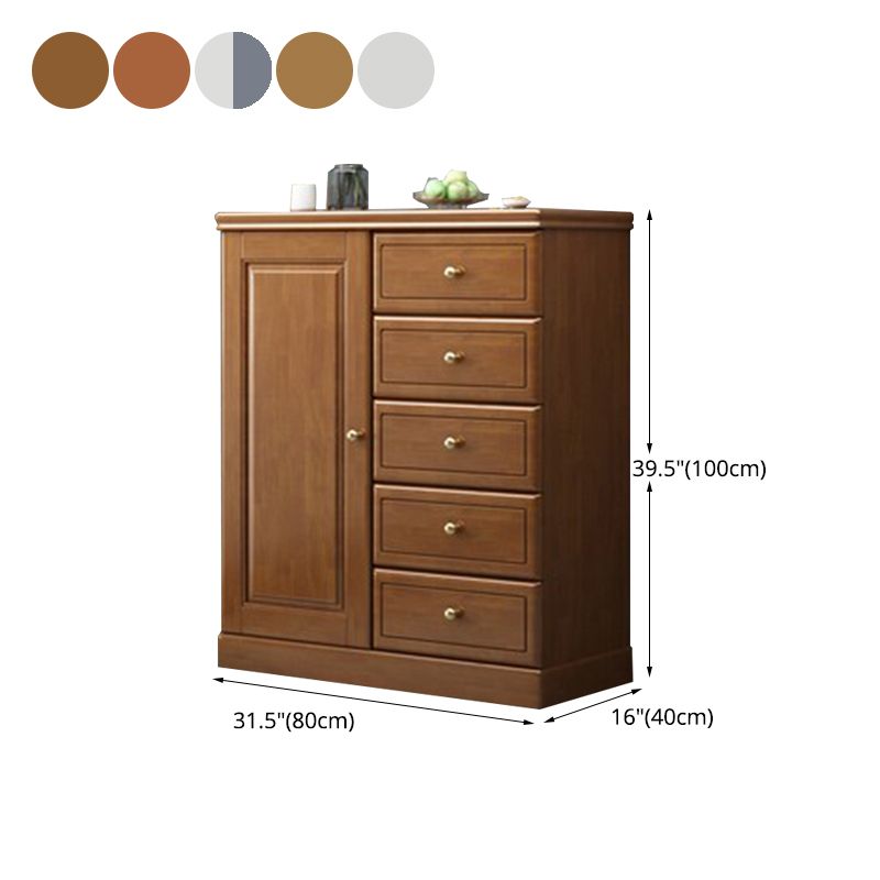 16" D Solid Wood Combo Dresser Modern Storage Chest Dresser with Drawers and Doors Clearhalo 'Bedroom Furniture' 'Dressers & Chests' 'dressers_chests' 'furn' 'furn_dressers_chests' 'Furniture' 1200x1200_f6c841e1-b7c0-4078-8774-bf6872fa693e