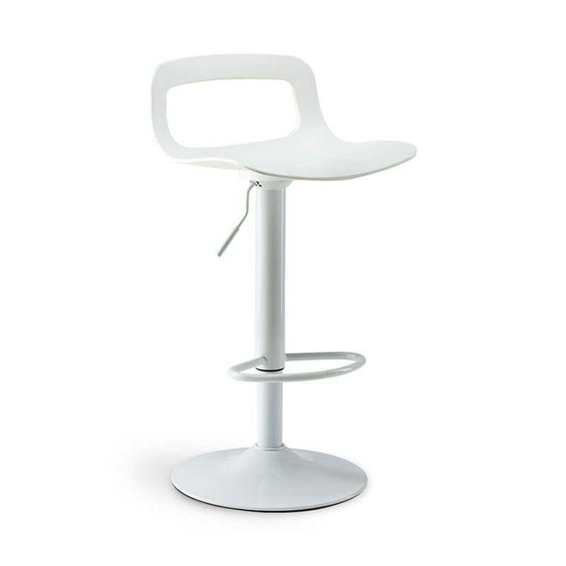 Industrial Style Bar-stool Metal Leg PP Seat with Low Back for Kitchen Bar Clearhalo 'Bar Furniture' 'Bar Stools' 'bar_stools' 'furn' 'furn_bar_stools' 'furniture_bar_stools' 'Kitchen & Dining Furniture' 'kitchen&dining_furn' 'kitchen' 'kitchen_furn' Furniture' 1200x1200_f6c8b633-41d5-4a1e-8128-13ef297f4269