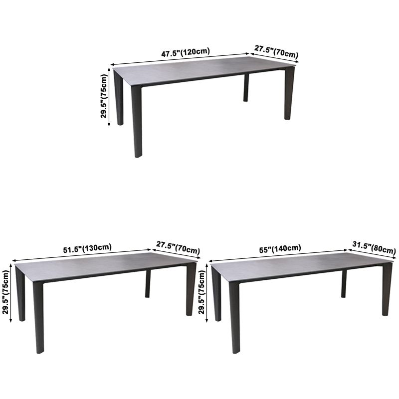 Modern Style Home Sintered Stone Dining Table Rectangular Shape Table with Ash Wood 4 Legs Base Clearhalo ' dining_table' 'Dining Tables & Seating' 'Dining Tables' 'furn' 'furn_dining_table' 'Furniture' 'furniture_dining_table' 'Kitchen & Dining Furniture' 'kitchen&dining_furn' 'kitchen' 'kitchen_dining_table' 1200x1200_f6cb69f9-7a90-4dcd-8deb-38ba3b7fde87