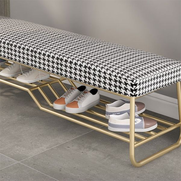 Glam Seating Bench Cushioned 14" W Rectangle Shoe Storage Entryway and Bedroom Bench Clearhalo 'Benches' 'Chairs & Seating' 'furn' 'furn_benches' 'Furniture' 'Living Room Furniture' 1200x1200_f6cd4caa-81df-4921-a611-8e0a5519d8dd