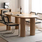 Moderner massiver Holz Office Desk Oval Task Schreibtisch mit 4-Legs für Zuhause
