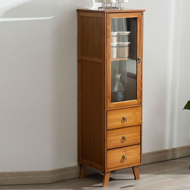 Server per pranzo acrilico contemporaneo server di bambù marrone per cucina