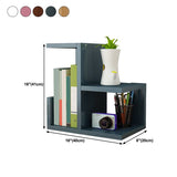 Estantería de estilo escandinavo abierta estantería de madera para la oficina