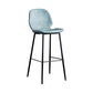 Modern Armless Backrest Counter Stool Iron Bedroom Bar Stool with Leather Cushion Clearhalo 'Bar Furniture' 'Bar Stools' 'bar_stools' 'furn' 'furn_bar_stools' 'furniture_bar_stools' 'Kitchen & Dining Furniture' 'kitchen&dining_furn' 'kitchen' 'kitchen_furn' Furniture' 1200x1200_f6cfb9ef-0628-46d2-b54b-034e4712a350