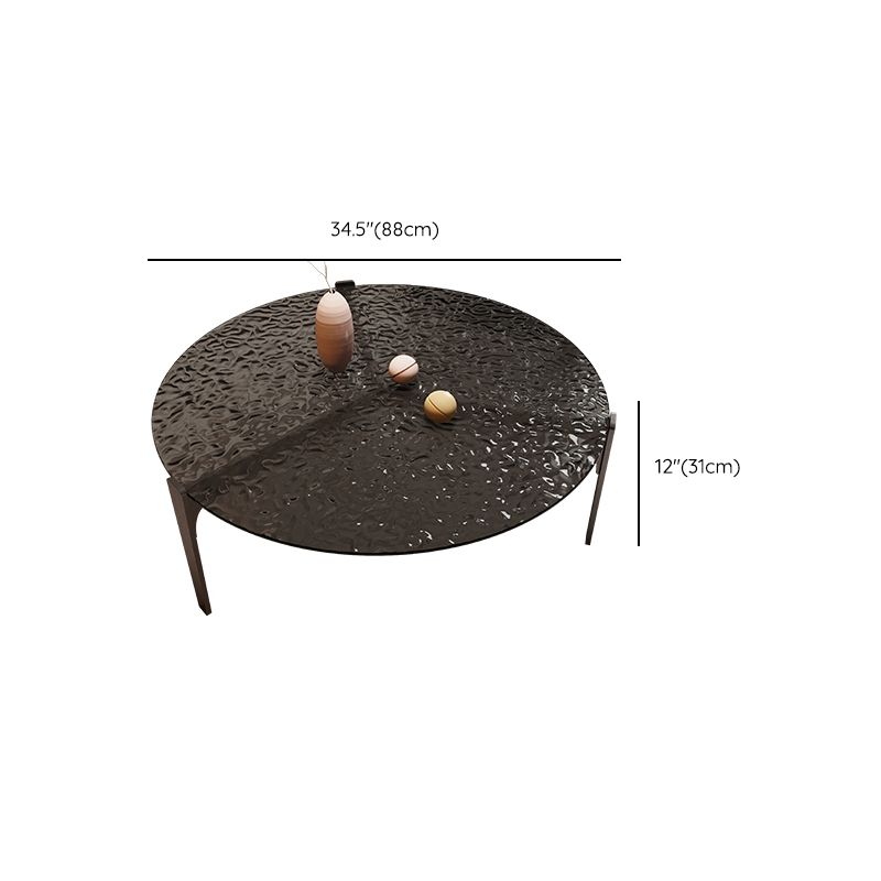 Contemporary Cocktail Table 3 Legs Glass Coffee Cocktail Table Clearhalo 'Coffee & Accent Tables' 'Coffee Tables' 'coffee_tables' 'furn' 'furn_coffee_tables' 'Furniture' 'Living Room Furniture' 1200x1200_f6cfdc2e-c407-497f-bddb-f0f681cd79d6