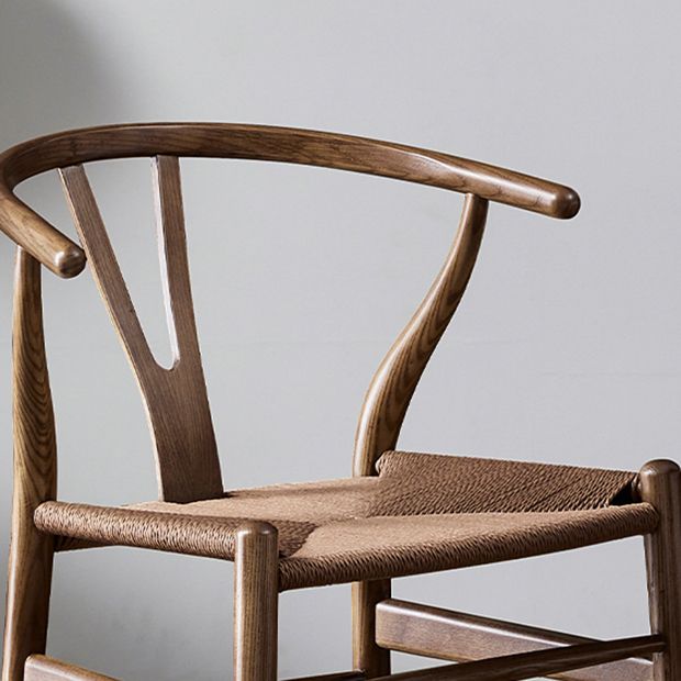 Traditional Style Ash Wood Chair Fork Bone Back Side Dining Room Chair Clearhalo ' kitchen&dining_furn' 'Dining Chairs' 'Dining Tables & Seating' 'dining_chair' 'furn' 'furn_dining_chair' 'Furniture' 'furniture_dining_chair' 'Kitchen & Dining Furniture' 'kitchen' 1200x1200_f6d1f10b-6662-4879-a81a-5626fe9d4643