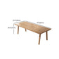 Ensemble de Table à manger rectangulaire 1/6/9 pièces, ensemble de Dinette en bois de pin pour la cuisine