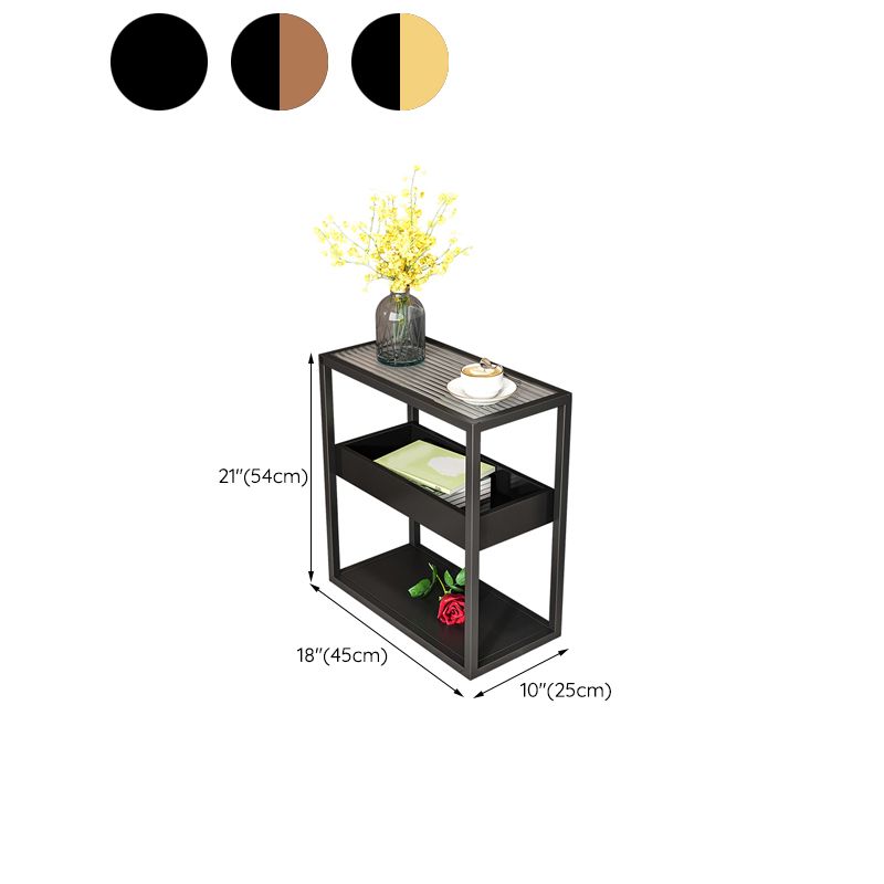 Glasobertisch -Akzent -Akzent -Akzent -Sofa -Sofa -Sofa -Endtisch mit Regalen