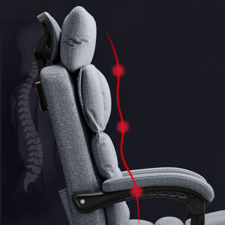 Chaise moderne bras rembourrés de hauteur de siège réglable chaise de bureau avec roues