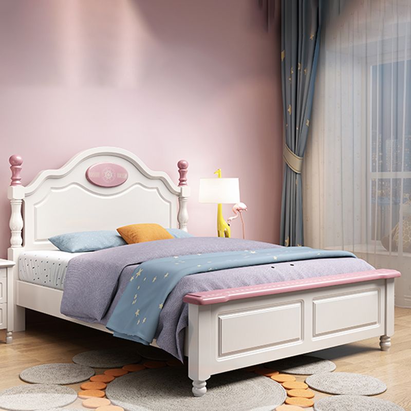 French Country Camel Back Headboard Standard Bed with Legs Bed Clearhalo 'Bedroom Furniture' 'Beds' 'furn' 'furn_beds' 'Furniture' 1200x1200_f6d6bee2-a42c-465e-936f-494103ead0ff