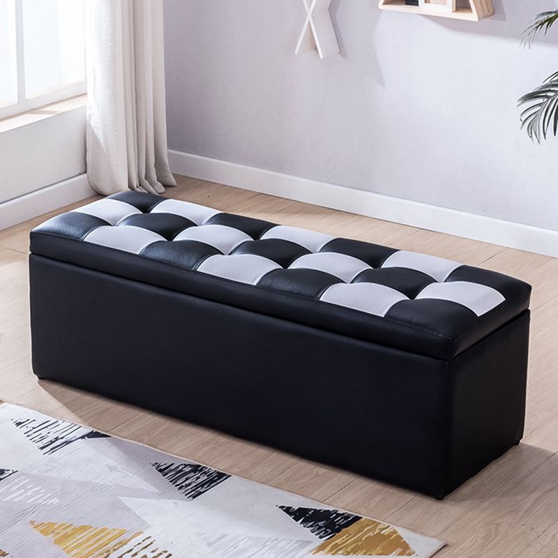 15.7" W Cushioned Seating Bench Modern Upholstered Entryway Bench Clearhalo 'Benches' 'Chairs & Seating' 'furn' 'furn_benches' 'Furniture' 'Living Room Furniture' 1200x1200_f6d6fe46-96a4-41d0-b5fe-5eeb0599f95c