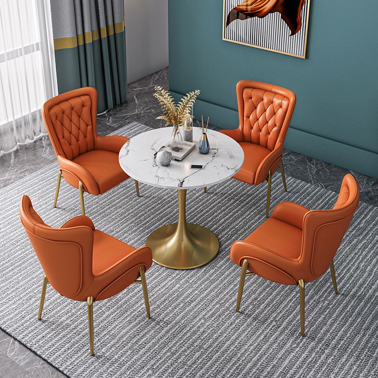 Sintered Stone Modern Style Dining Table White Round Table with Tulip Base Clearhalo ' dining_table' 'Dining Tables & Seating' 'Dining Tables' 'furn' 'furn_dining_table' 'Furniture' 'furniture_dining_table' 'Kitchen & Dining Furniture' 'kitchen&dining_furn' 'kitchen' 'kitchen_dining_table' 1200x1200_f6ddc9cb-5345-4e79-bd43-80a1f9519f7a